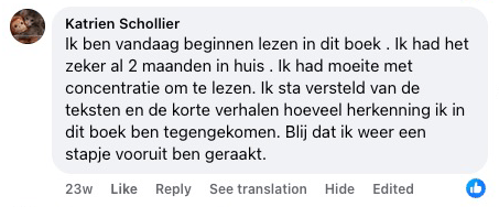Comentário de Katrien Schollier