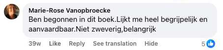 Comentário de Marie-Rose Vanopbroecke