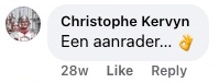 Comentário de Christophe Kervyn