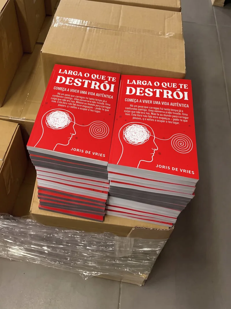 Larga o que te destrói, exemplares prontos a enviar no armazém